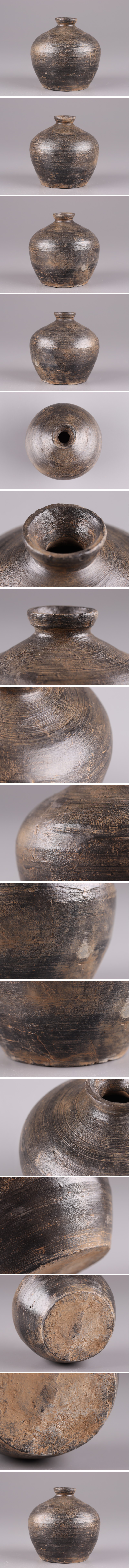 低価大特価古美術 朝鮮古陶磁器 高麗 黒高麗 徳利 古作 時代物 極上品 初だし品 3508 高麗